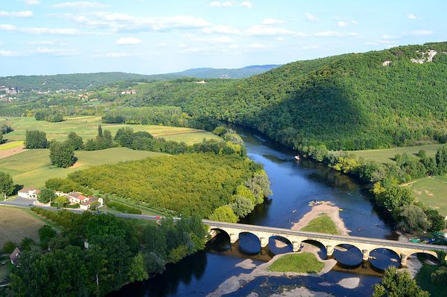 paysage de Dordogne en France